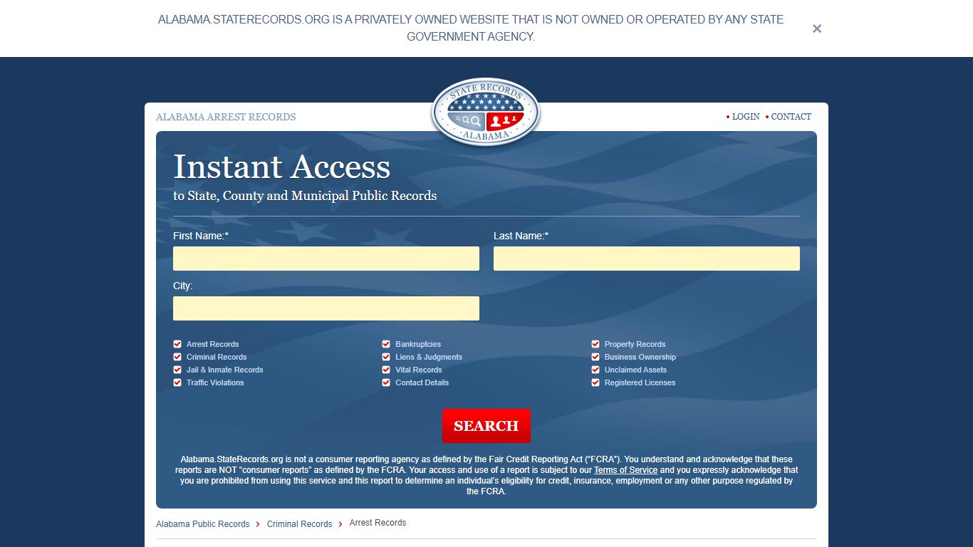 Alabama Arrest Records Online | StateRecords.org
